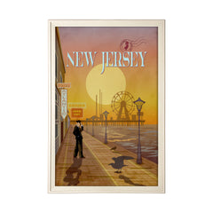 XL (42in. x 62in.) Art Print under Glass Brown Frame