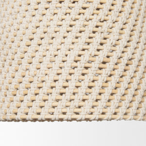 Tosha 1-Light Cotton Rope Bell Pendant