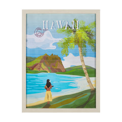 L (33in. x 43in.) Beige Frame