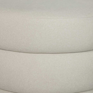 Fiel Ottoman - Velvet Ecru