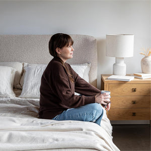 Faye King Bed Short - Truffle