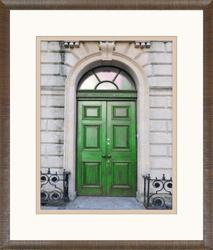 Porte géorgienne verte série IV