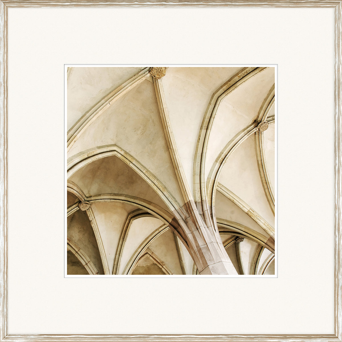 Ancient Ceilings II wall art featuring intricate arch details in soft beige tones.
