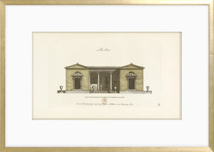 Engraving Pavilion II, 1778 by Celadon, featuring a detailed architectural illustration.