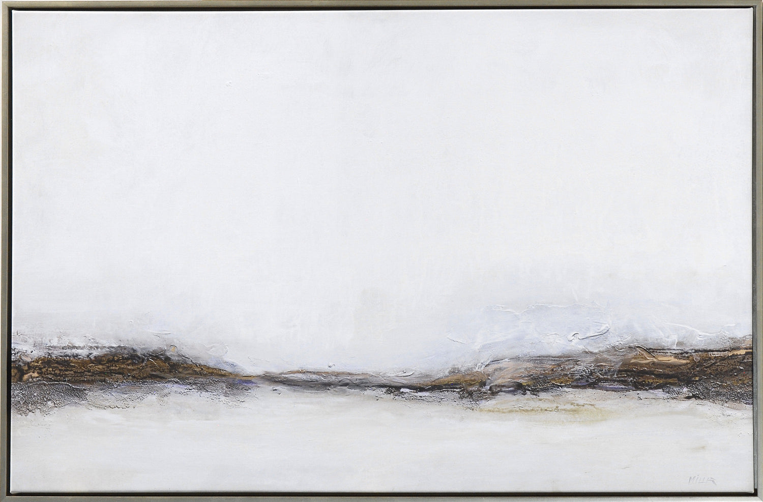 Rising Mist — nature and landscape gallery canvas art in cool tones at Laurie Yapp Home
