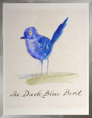 El pájaro azul oscuro