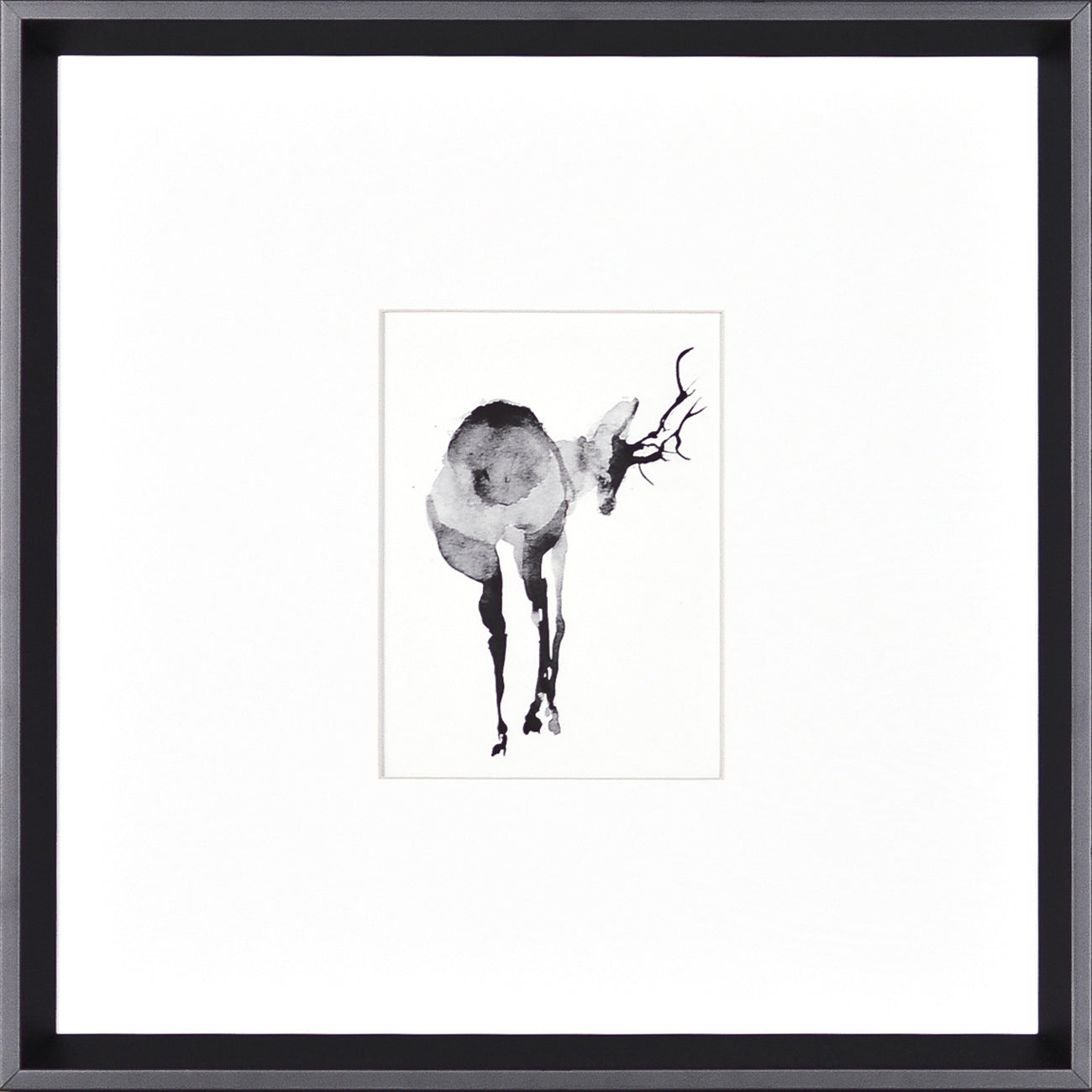 Cerf à l'aquarelle