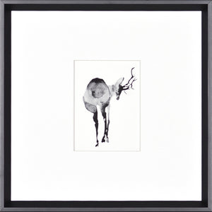 Cerf à l'aquarelle