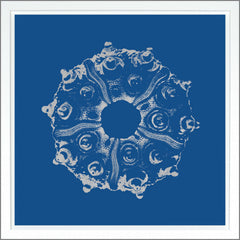 38.75 × 38.75 pulg. – Azul Oscuro, Dorado - Plateado