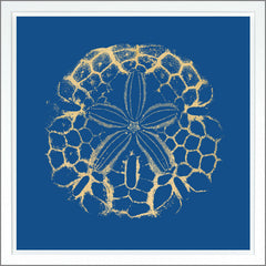 38.75 × 38.75 pulg. – Azul oscuro, Pan de oro