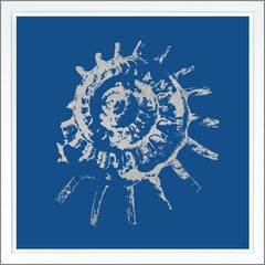 38.75 × 38.75 pulg. – Azul oscuro, Pan de oro - Plateado