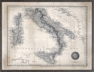 MAP ARROWSMITH, S. ITALY 1825