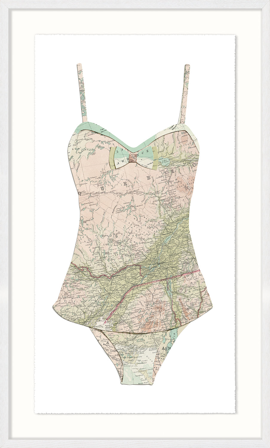 front view of SWIM CUTOUTS-BLUSH I luxury Artwork