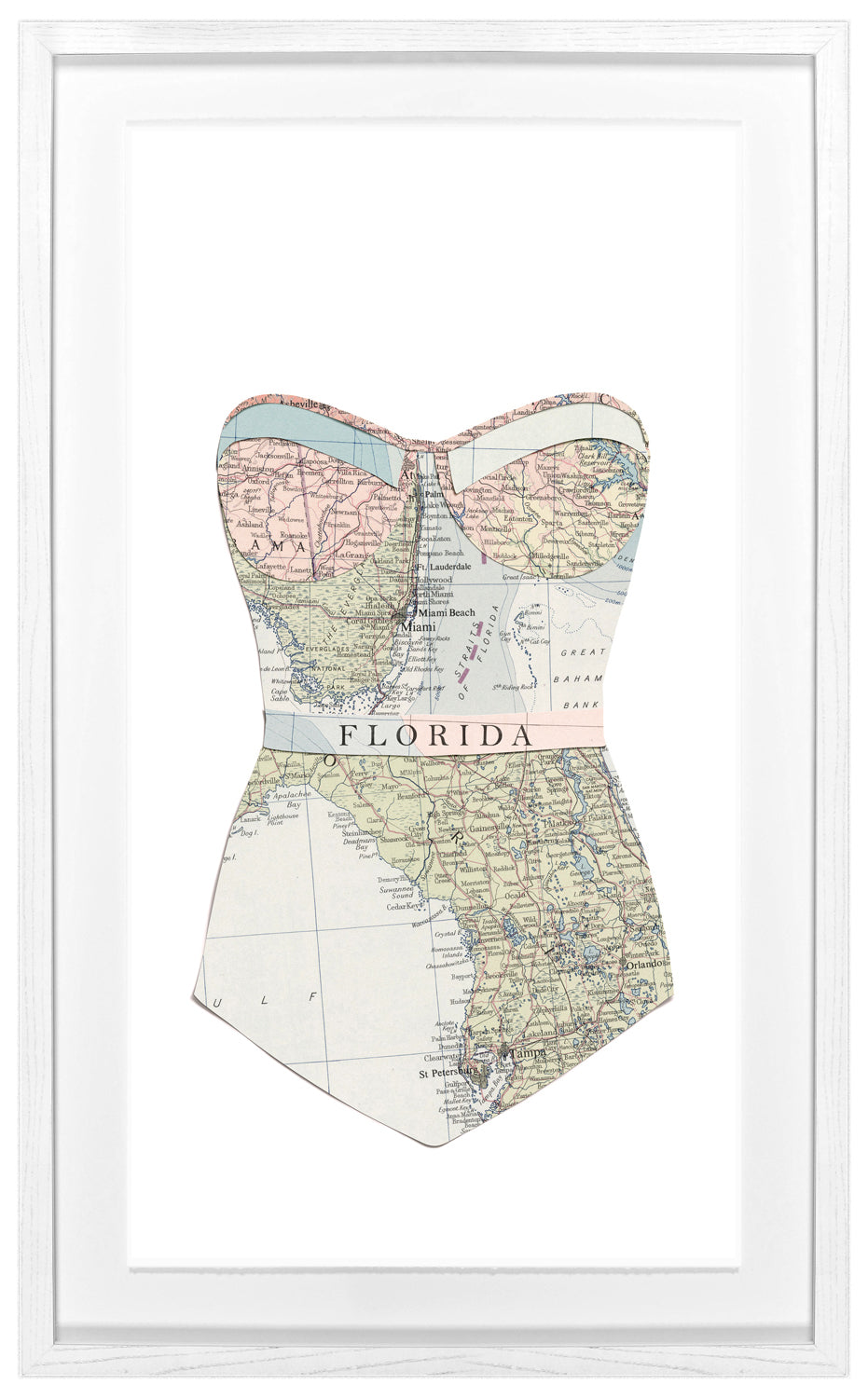 front view of FLORIDA – SWIM CUTOUT II luxury Artwork