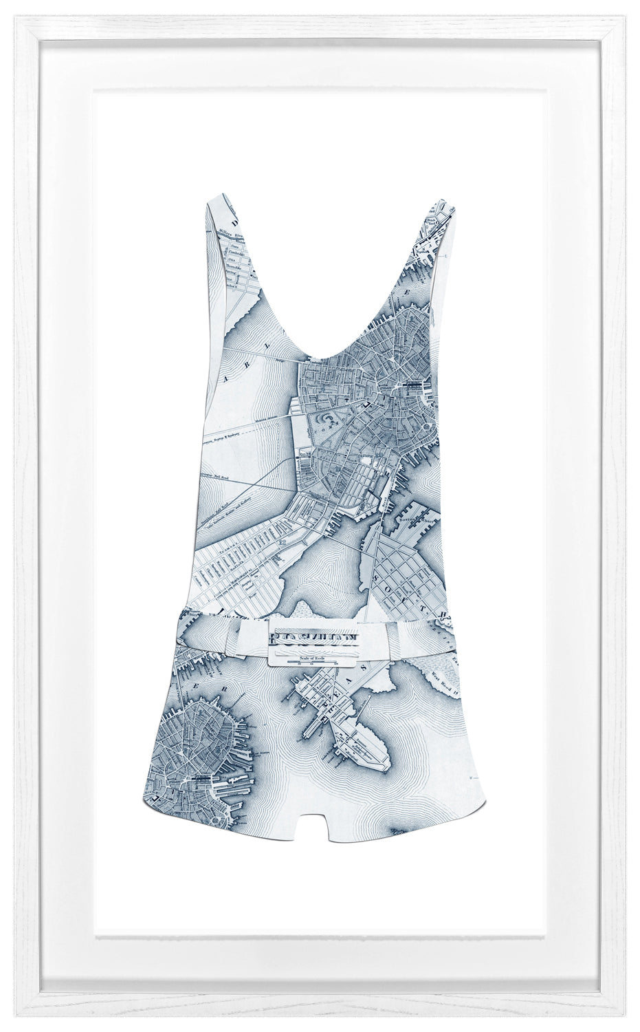 front view of BOSTON – SWIM CUTOUT II luxury Artwork