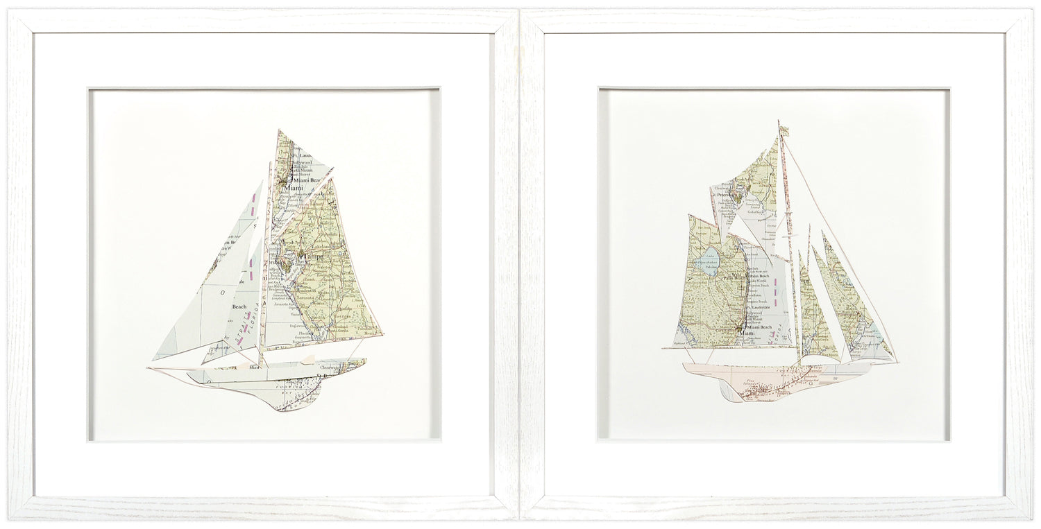 front view of SAILING – FLORIDA S/2 luxury Artwork