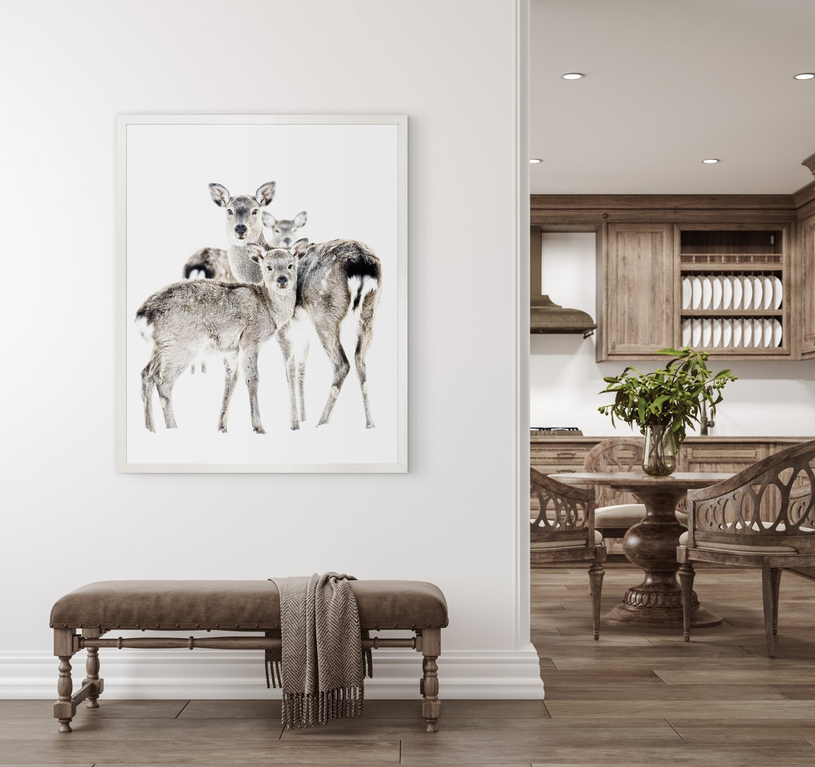 front view of Maternal Vigil luxury Artwork