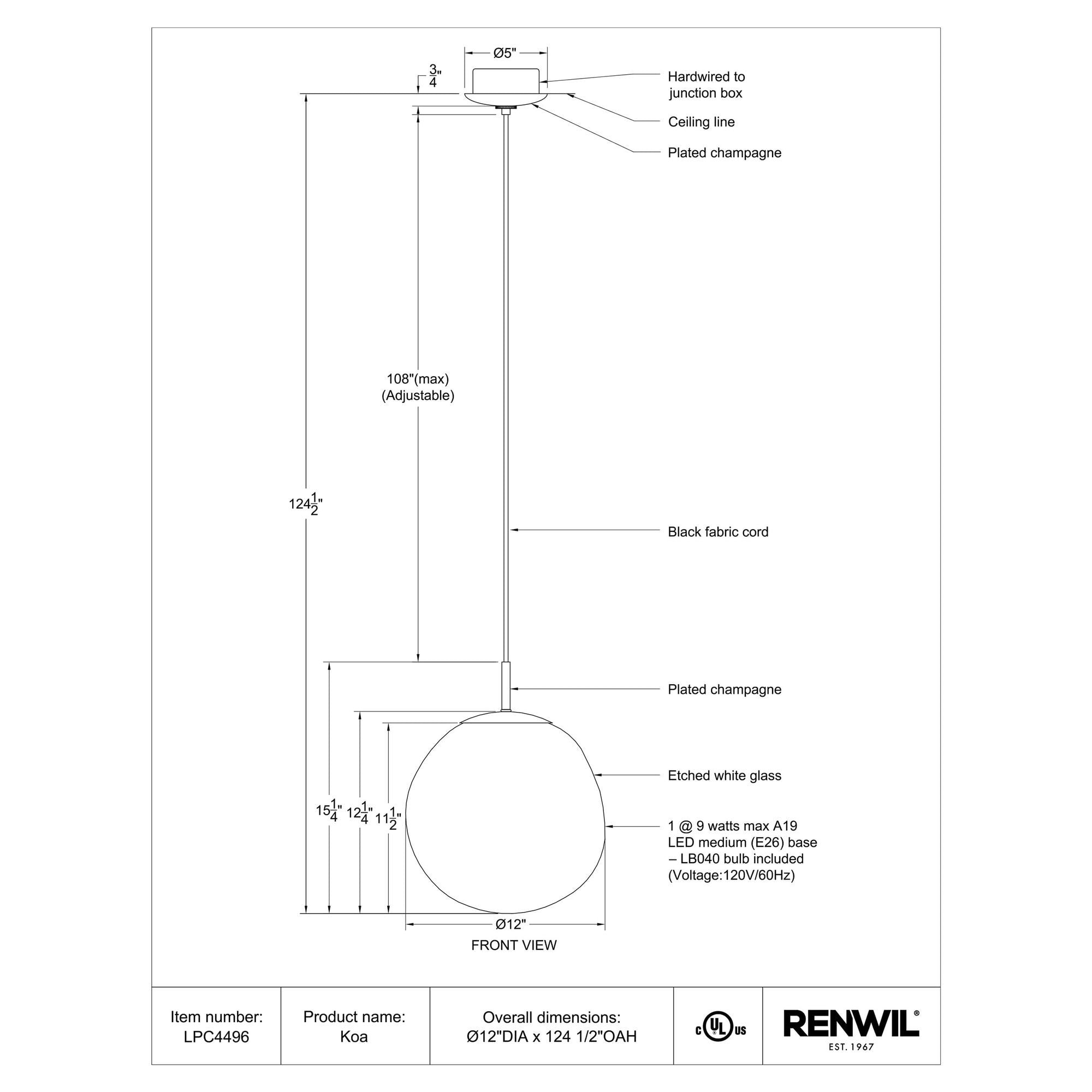 lifestyle view of Koa luxury Lighting
