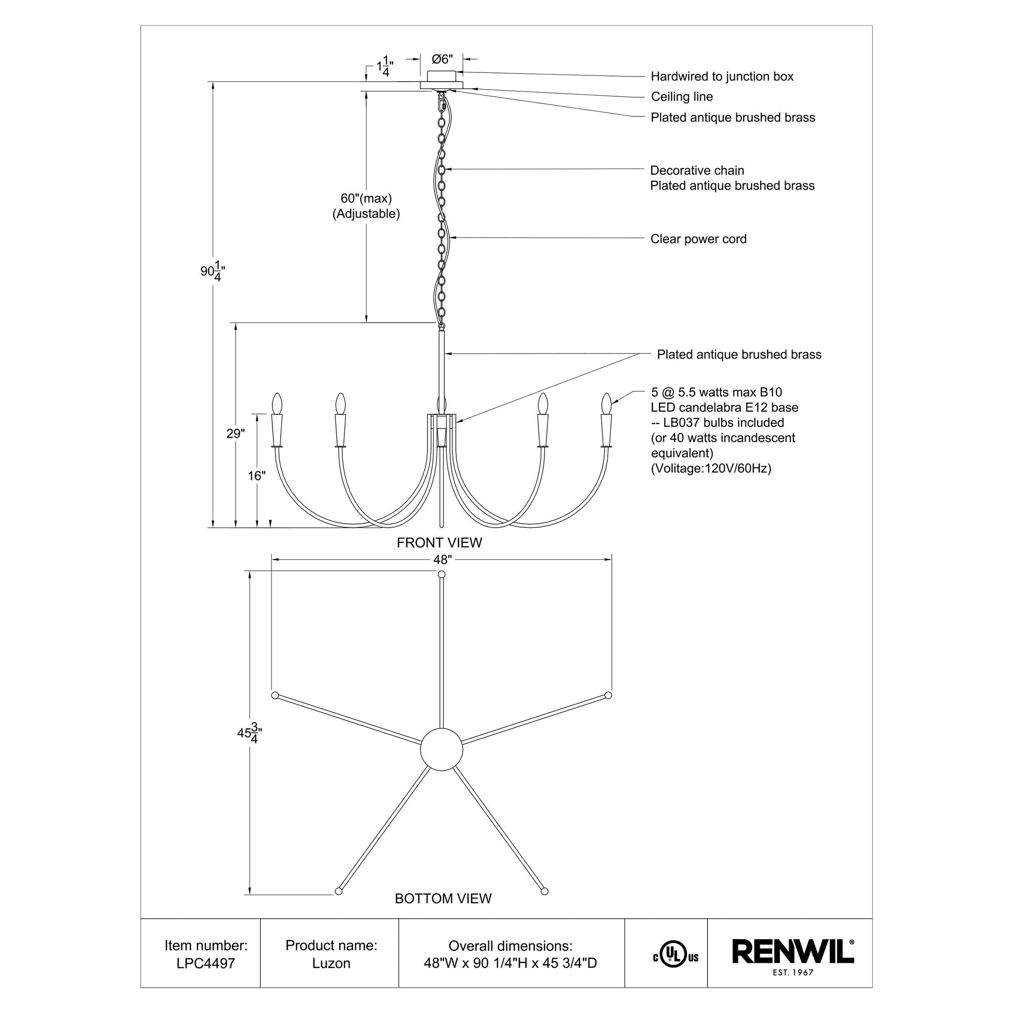 lifestyle view of Luzon luxury Lighting