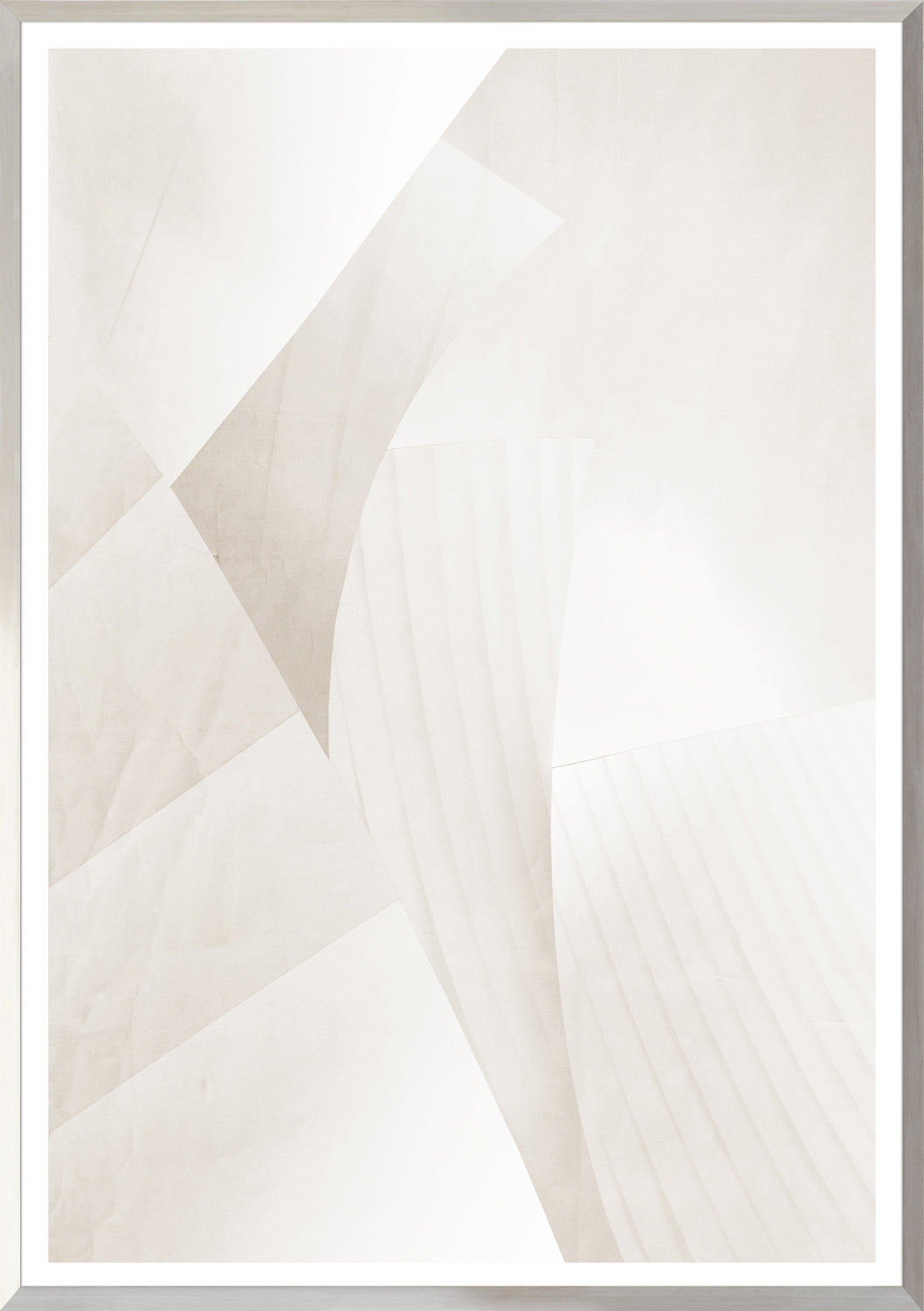Architecture Abstract II wall art featuring soft beige tones and geometric shapes.