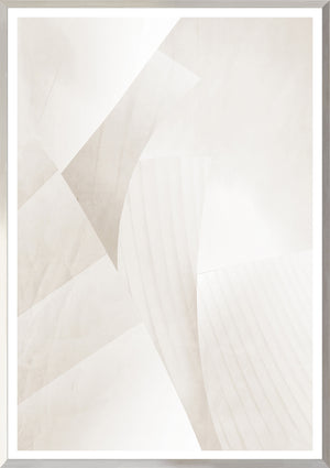 Architecture Abstract II wall art featuring soft beige tones and geometric shapes.