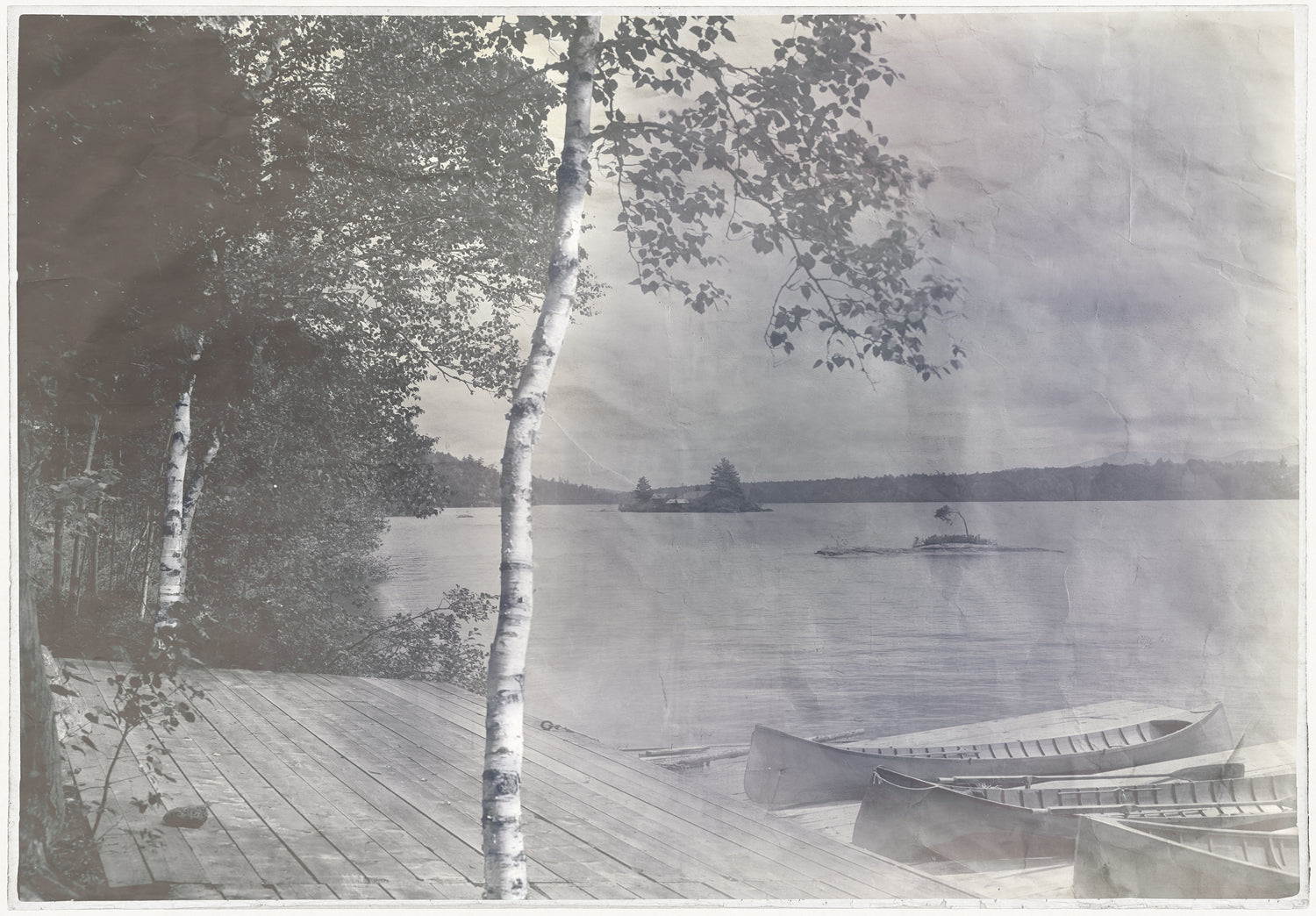 Teinté d'indigo – Vue sur l'île