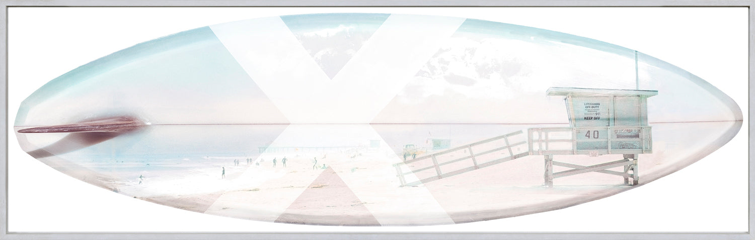 front view of Surfboard Lifeguard Station luxury Artwork