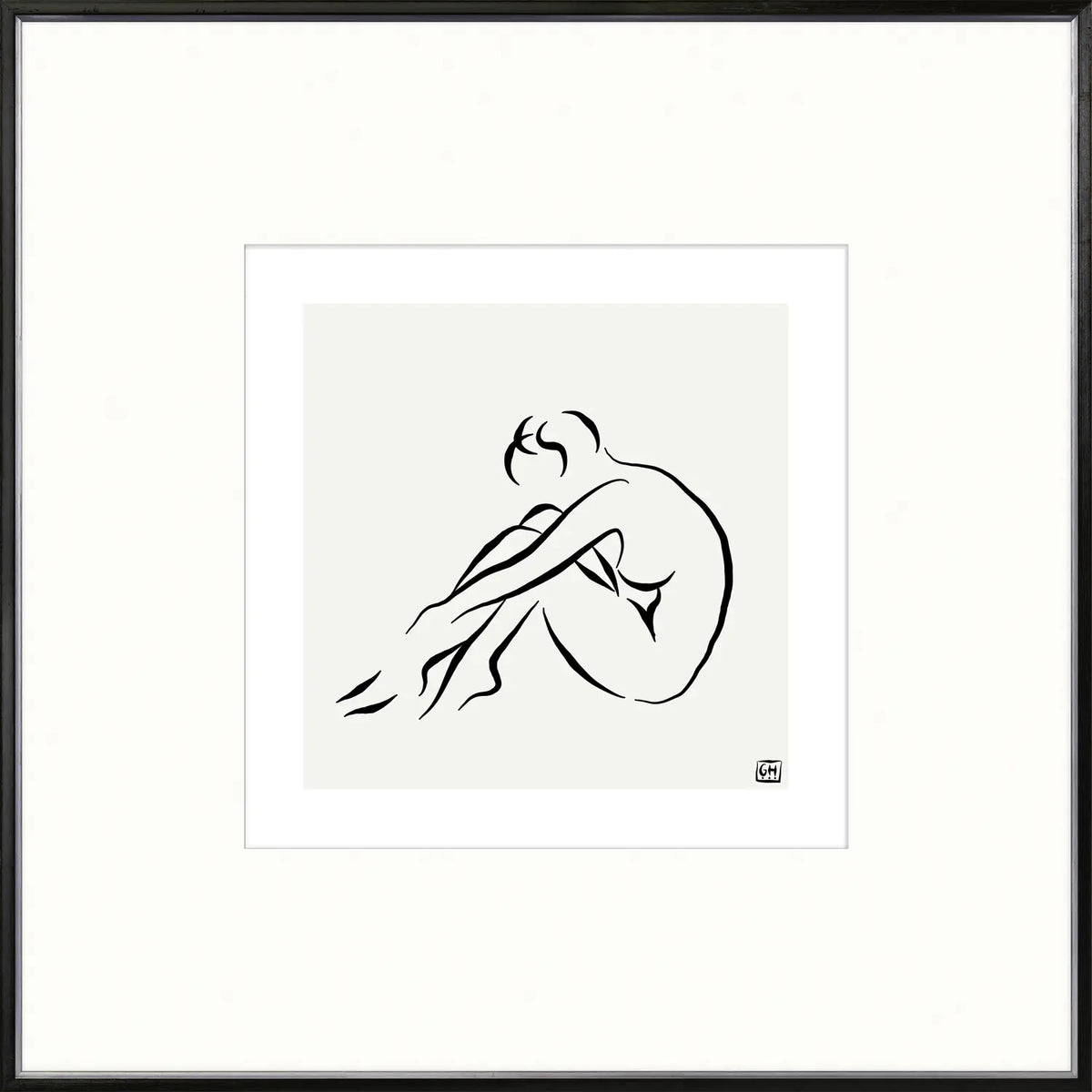 front view of Femme Pose II luxury Artwork