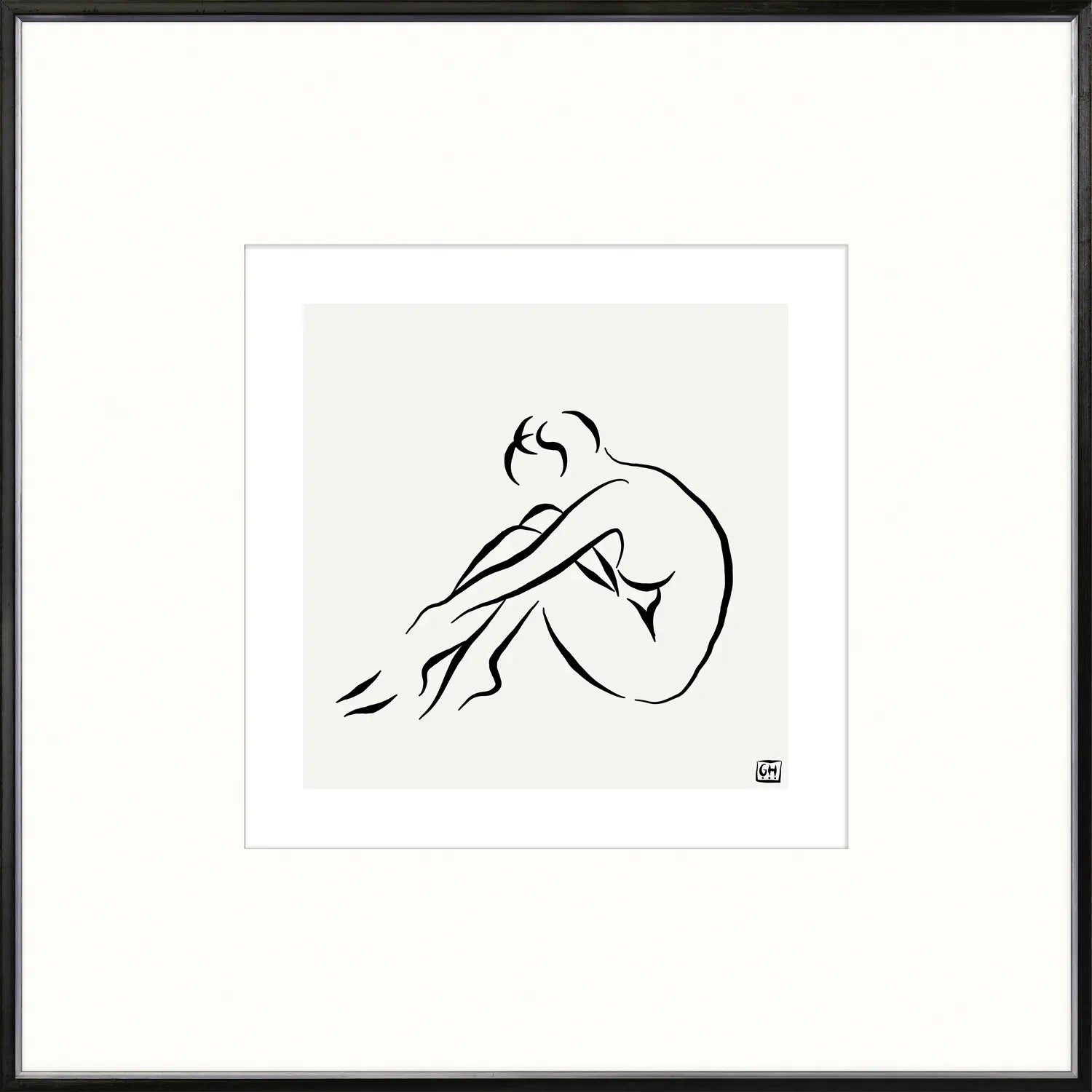 front view of Femme Pose II luxury Artwork