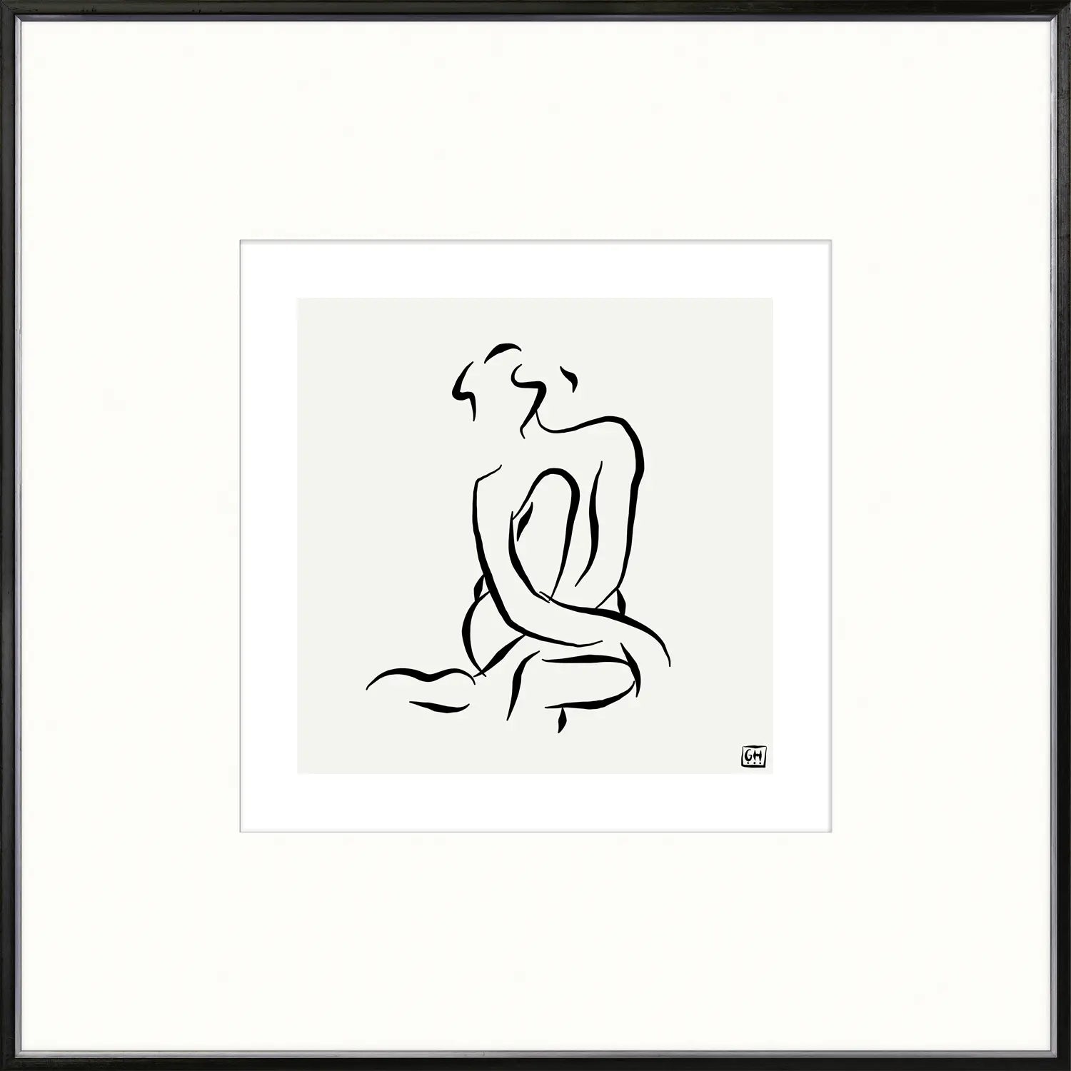 front view of Femme Pose III luxury Artwork