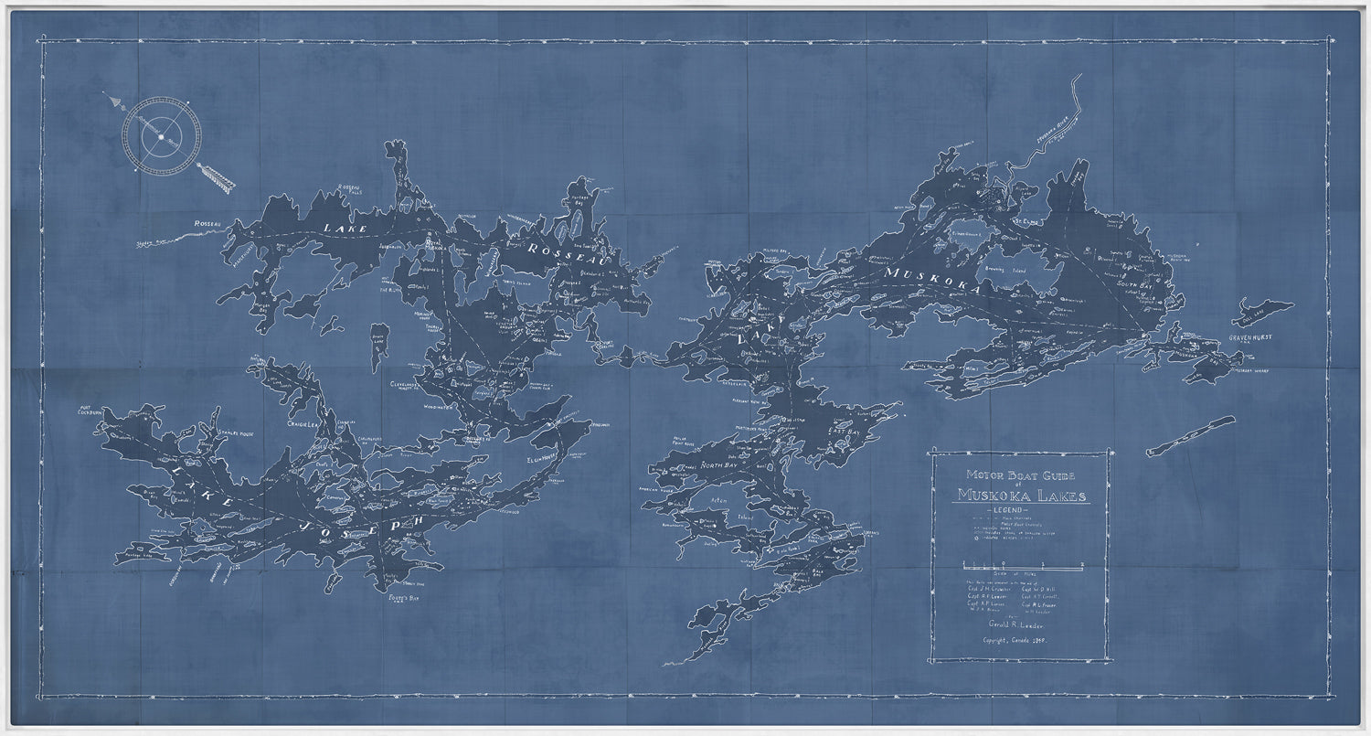 Mapa – Guía de lanchas motoras de los lagos Muskoka