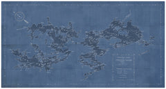 80 × 42 in – Gallery Wrap Canvas, Blue