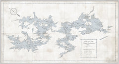 81 × 43 in – Framed Canvas, Natural