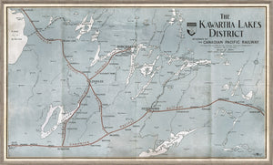 Map – Kawartha Lakes wall art