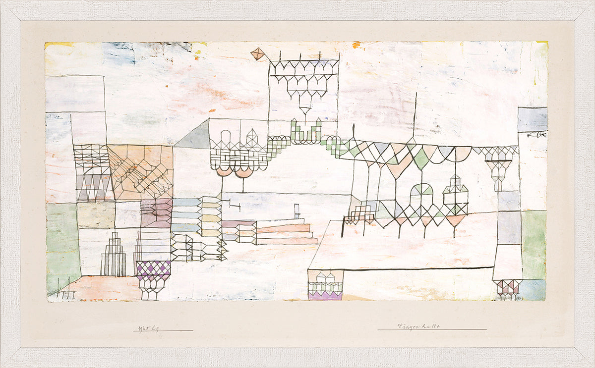 Collection 08 – Great Hall for Singers wall art featuring abstract shapes and soft colors