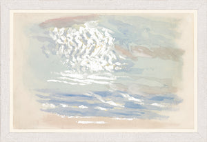 Collection 08 – Study of Clouds, Rome 1893 wall art featuring soft blue and white cloud patterns.