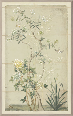 Chinoiserie Scenic I — nature and landscape fine art print shown from another angle