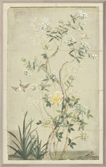 27.5 × 43.5 in – Glass Framed, Yellow Hue