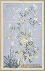 36.5 × 58.5 in – Glass Framed, Blue Hue