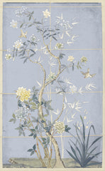 42 × 68 in – Lienzo con marco interior, Tonalidad azul