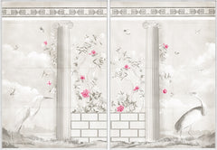 67.5 × 97.5 in – Framed Canvas, Raspberry Sorbet