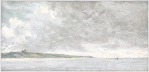 Coastal Scene with Cliffs C. 1814 — nature and landscape fine art print in cool tones at Laurie Yapp Home