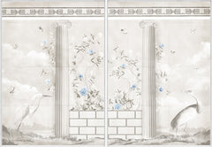 67.5 × 97.5 in – Framed Canvas, Cerluean