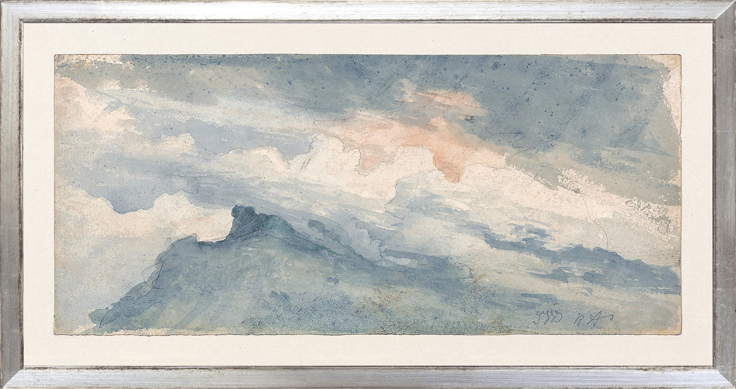 front view of COLLECTION VINTAGE – STUDY OF HILL TOP AND SKY, 1825 luxury Artwork