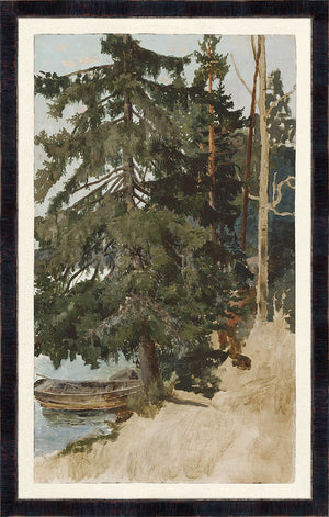 Collection Vintage Treescape 1886 framed art print