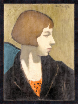 Collection Vintage Woman In Black Jacket 1917 framed art print