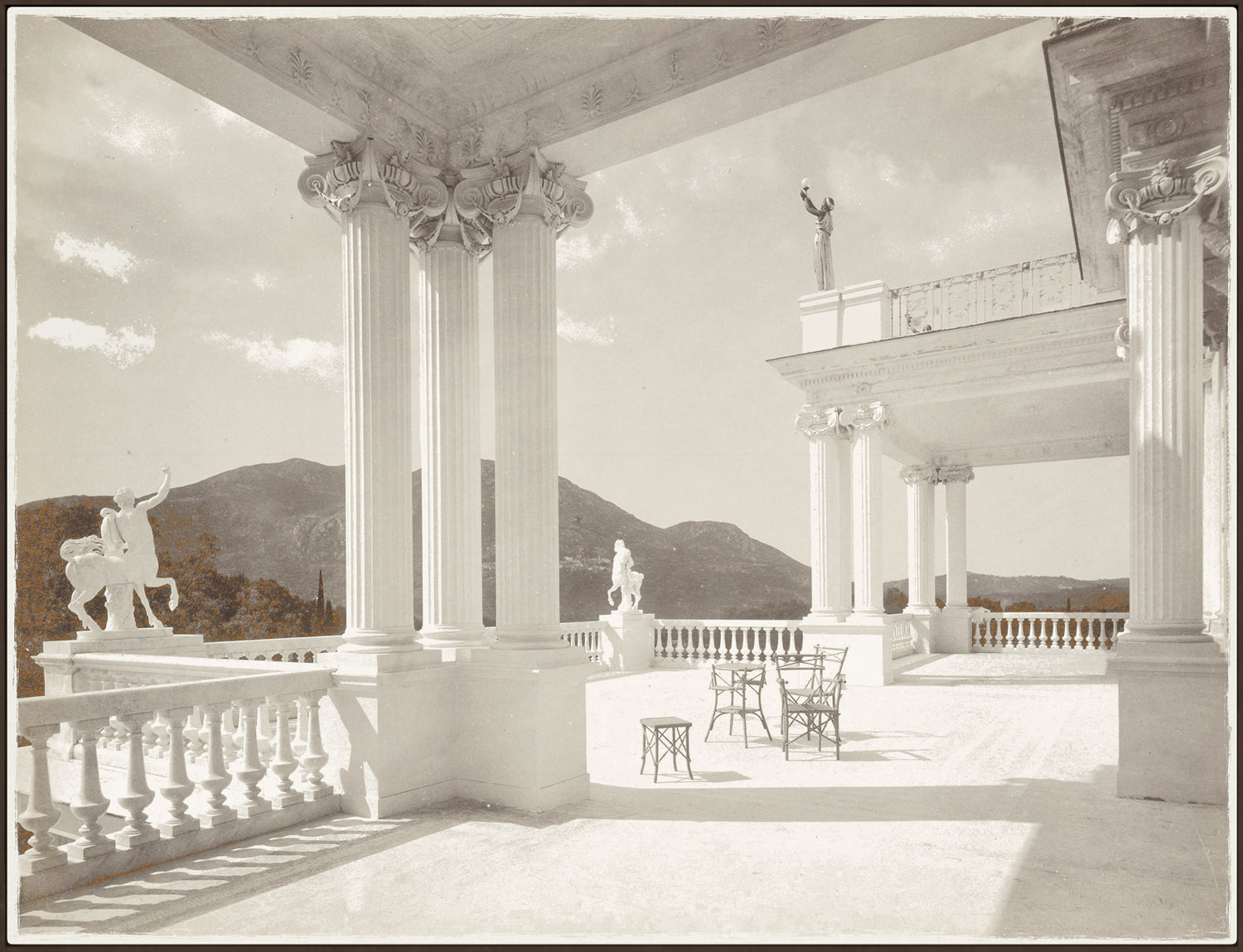 side view of Palace Achilleion Corfu C. 1895 luxury Artwork