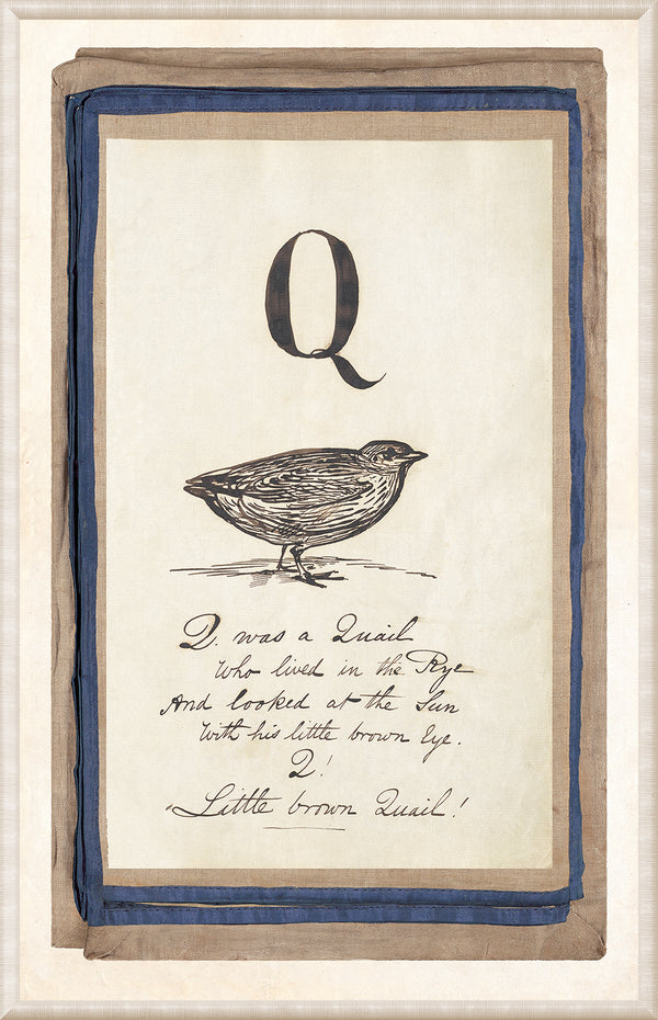 Edward’s Alphabet – Q, C. 1857 - Laurie Yapp Home