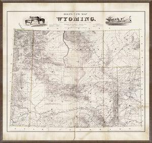 Carte - Wyoming, 1885