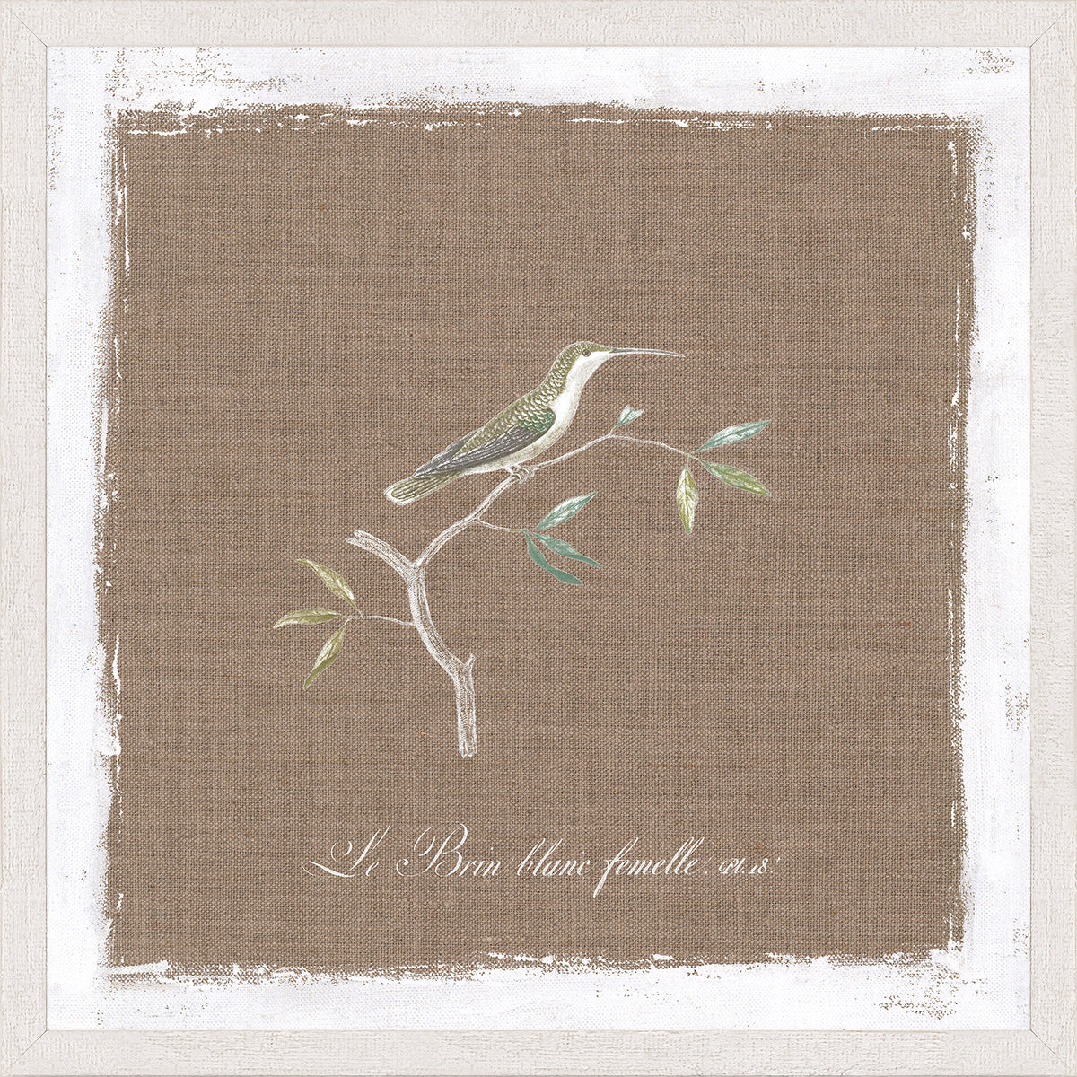 Oiseau sur lin III